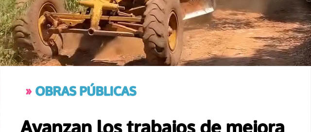 Avanzan los trabajos de mejora en caminos terrados de Colonia Guatambú